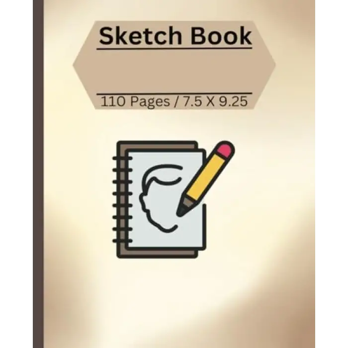 Sketch Book With Graphics On Covers 110 Pages 7.5 X 9.25