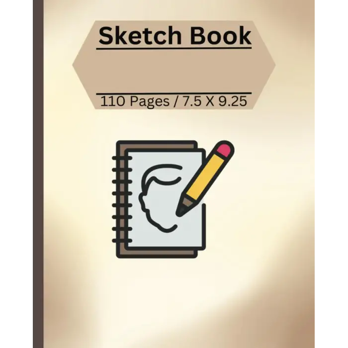 Sketch Book With Graphics On Covers 110 Pages 7.5 X 9.25