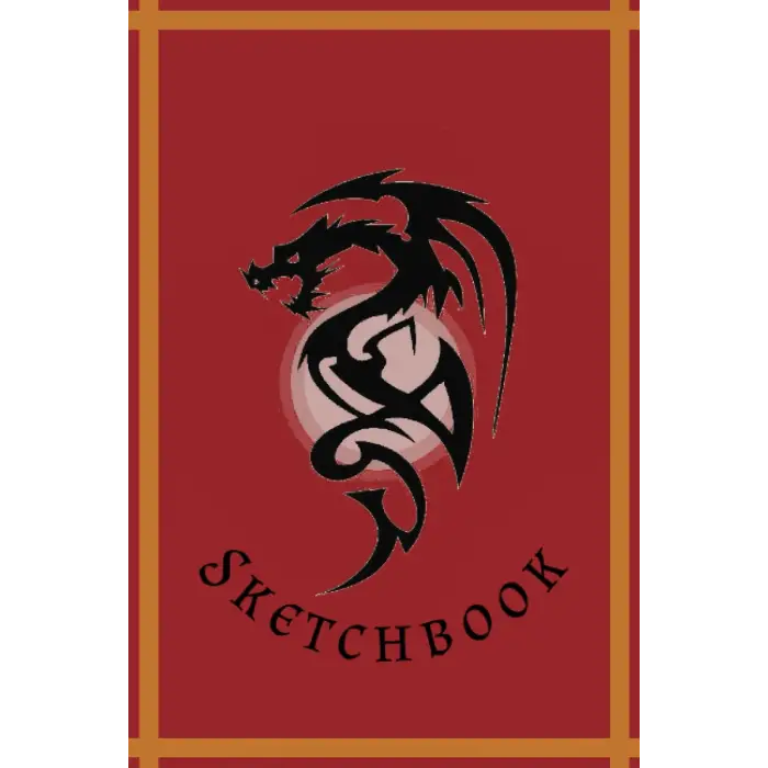 sketchbook Medieval style dragon