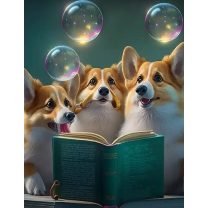 sketchbook Trio Corgi