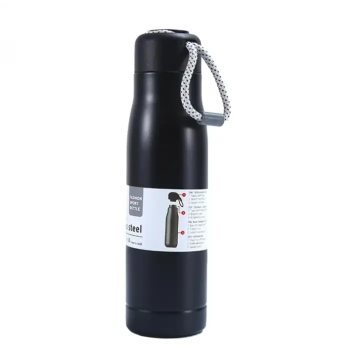 Skm015 Siyah 550 ml Çelik İçli Termos