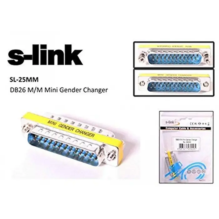 SL-25 MM DB25 M/M Mini Çevirici