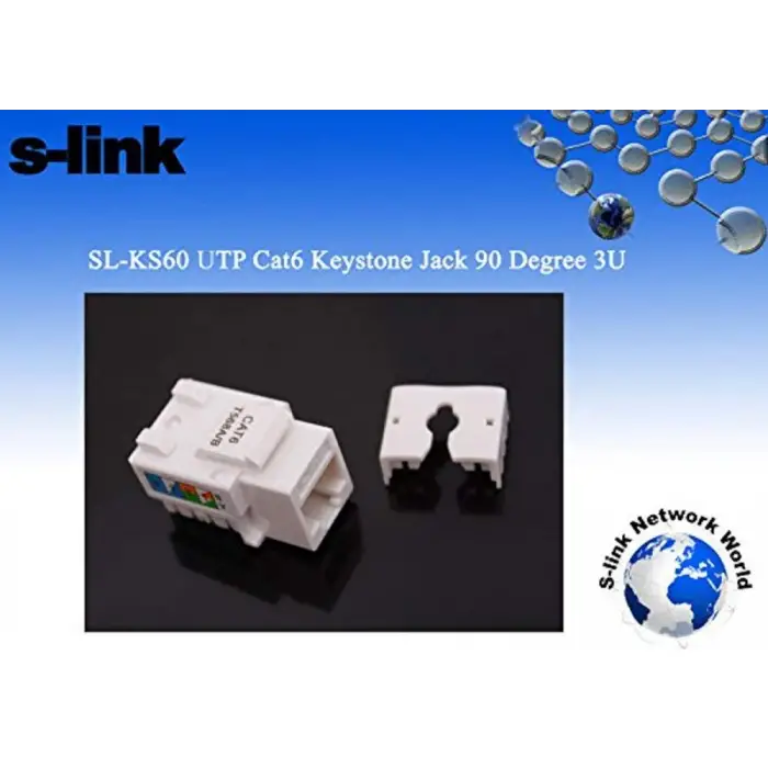 SL-KS60 UTP CAT6 Kestone Jack3U 90 Der