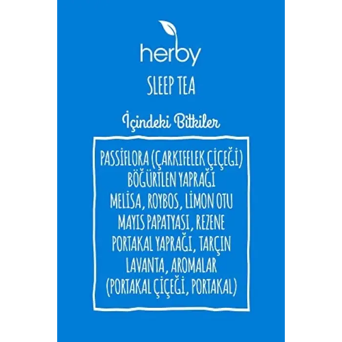 Sleep Tea Uyku Öncesi Rahatlatıcı Pasifloralı Bitki Çayı