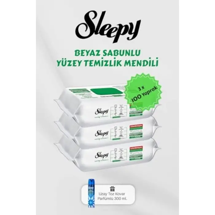 Sleepy 300 Adet Easy Clean Havlu, Toz Kovar Hediyeli