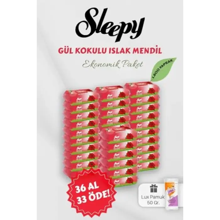 Sleepy Gül Kokulu Bebek Mendili 36 AL 33 Öde Hediyeli