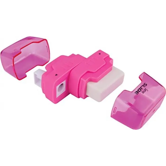 Slide Silgili Kalemtıraş, Pembe, Tekli
