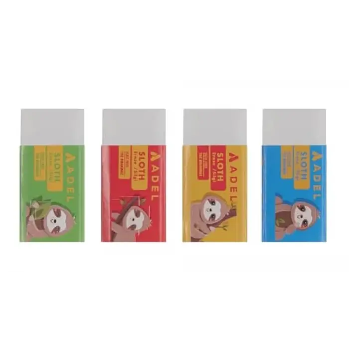 Sloth Silgi, PVC-Free, 30lu Asorti