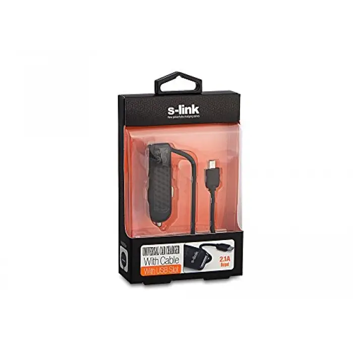 Slp-130 Pro 2100MA Çakmak USB ve Micro 5pin Araç Şarjı