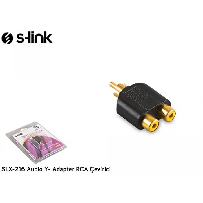 SLX-216 Audio Y- Adapter RCA Çevirici