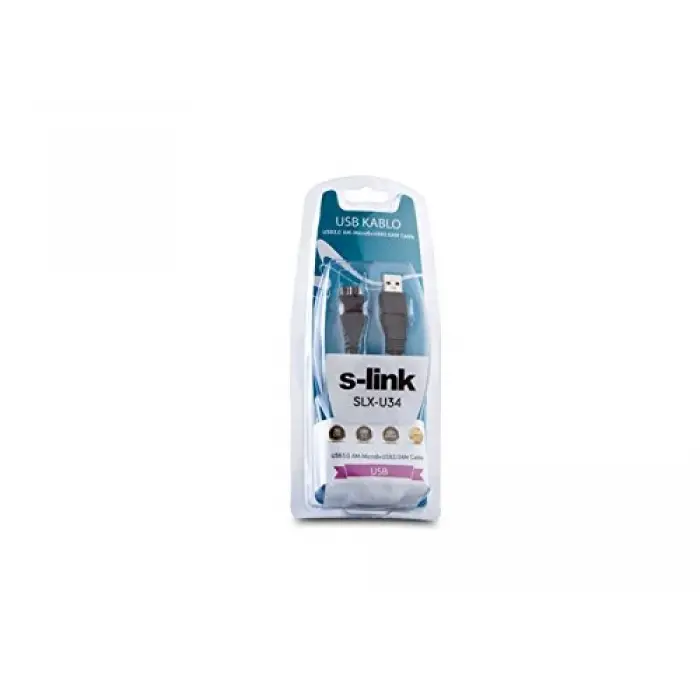 SLX-U34 Usb3.0 1m Harici Disk 2li Data+Şarj Micro Usb Kablosu