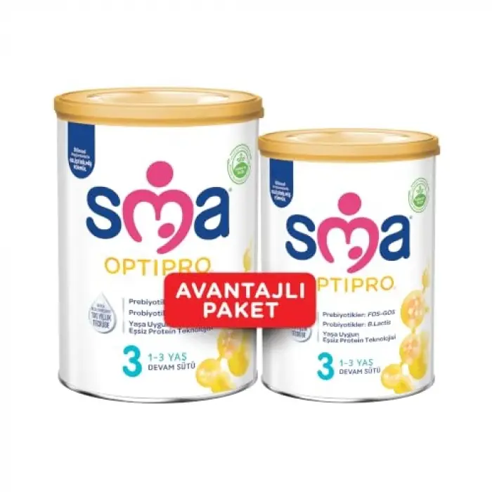 Sma Optipro 3 Devam Sütü 1-3 Yaş, 400+800 g