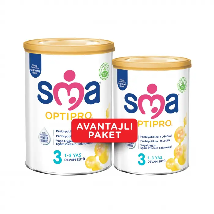 Sma Optipro 3 Devam Sütü 1-3 Yaş, 400+800 g