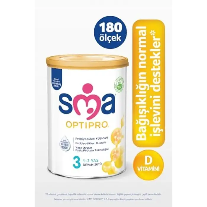 SMA Optipro 3 Devam Sütü (1-3 Yaş, 800 g) x 6