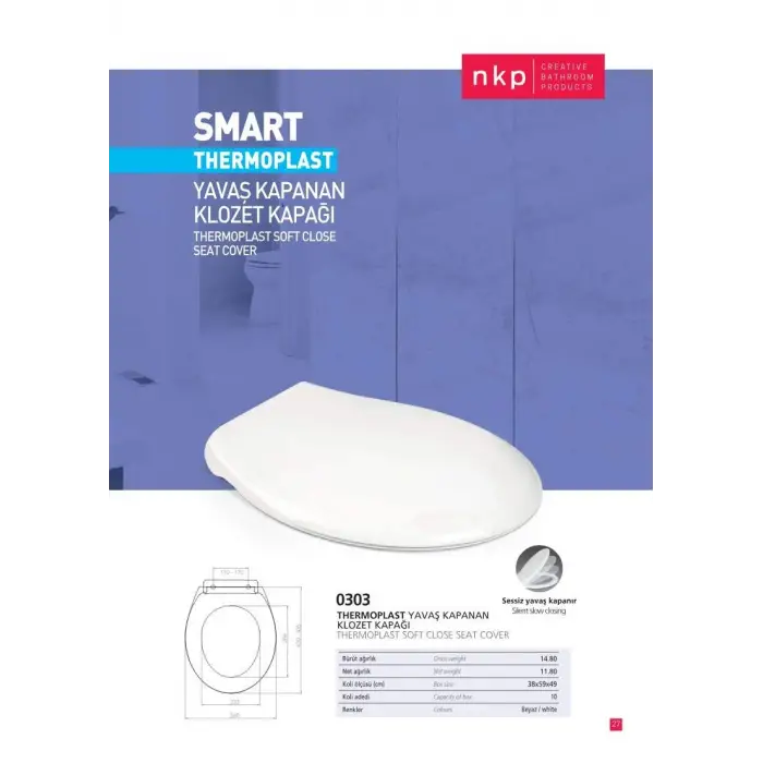 Smart Amortisörlü Klozet Kapağı