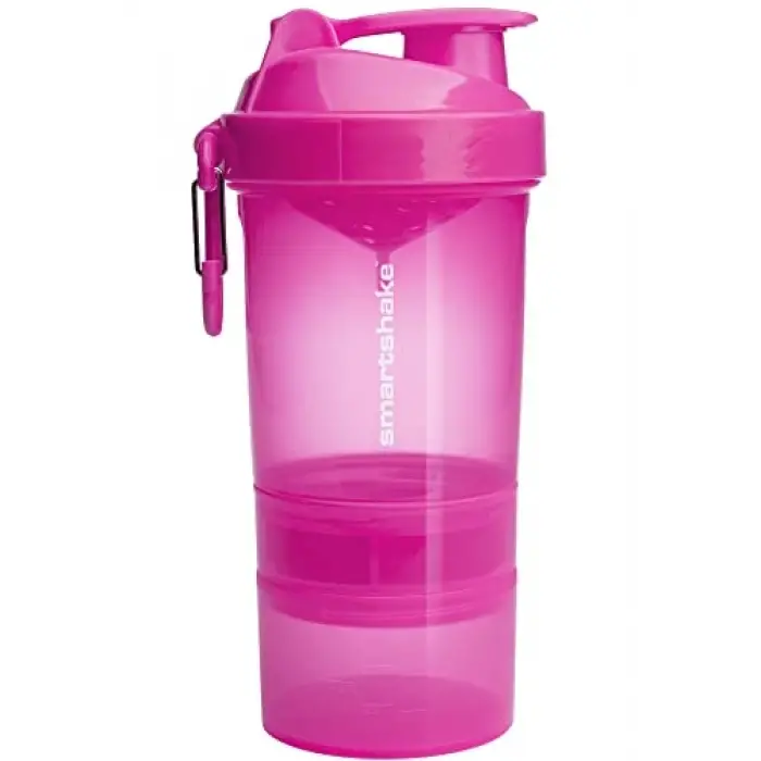 Smart Shake Original 2go Shaker, Neon Pembe, 600 ml