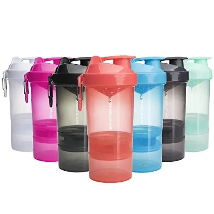 Smart Shake Original 2go Shaker, Neon Pembe, 600 ml