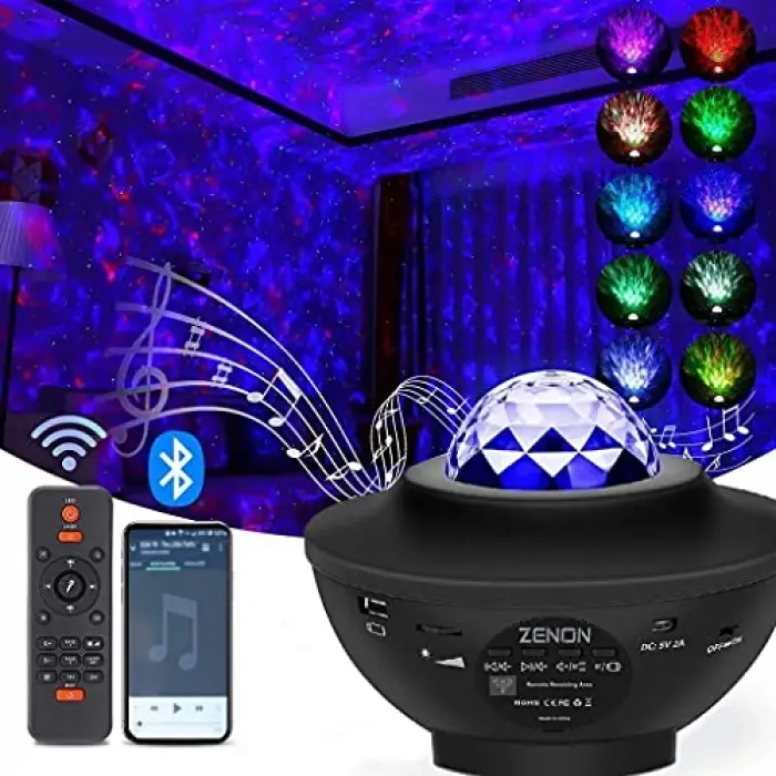 Smart Starry Projektör Light-Blth+Müzik+7Farklı Ambians