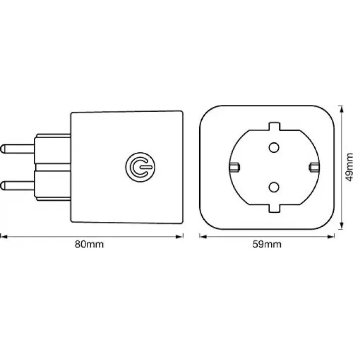 Smart Wifi Plug Eu, Beyaz
