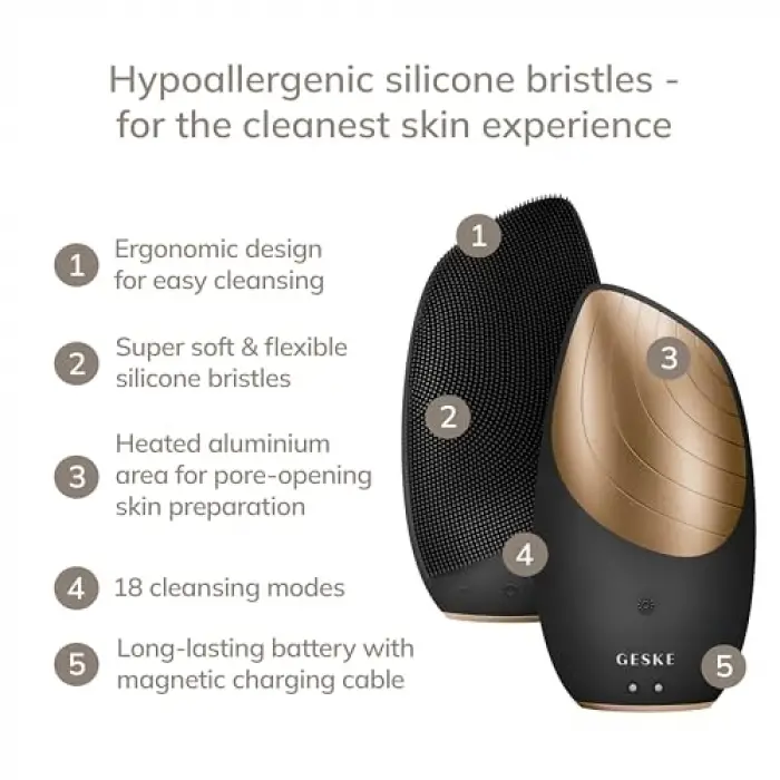 SmartAppGuided Sonic Thermo Facial Brush | 6 in 1