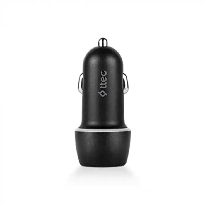 Smartcharger Dua 3.1A Çift USB Araç Şarj Aleti, Siyah