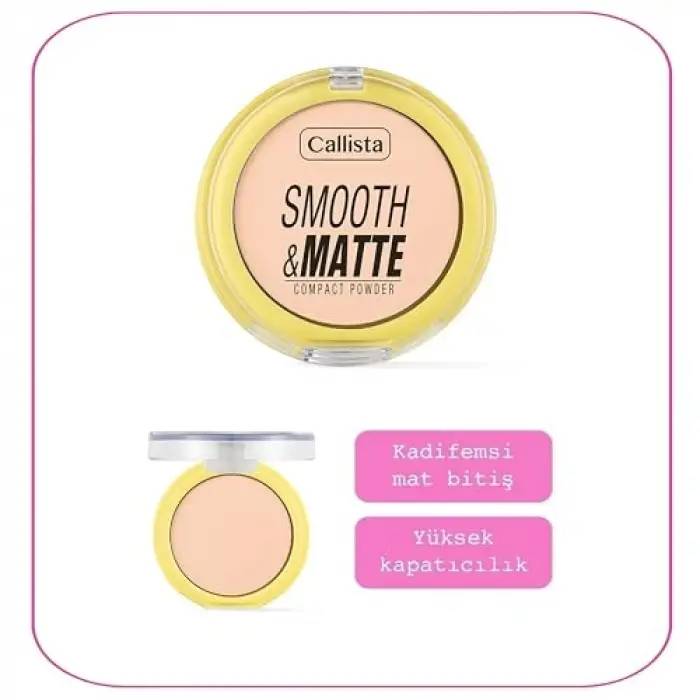 Smooth & Matte Compact Powder Mat Bitişli Toz Pudra - 32 Warm Sand