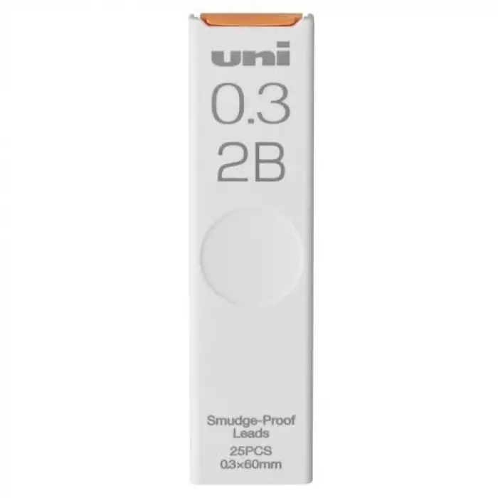 Smudge-Proof Versatil Kalem Ucu Dolumu 0.3 mm 2B 25pcs