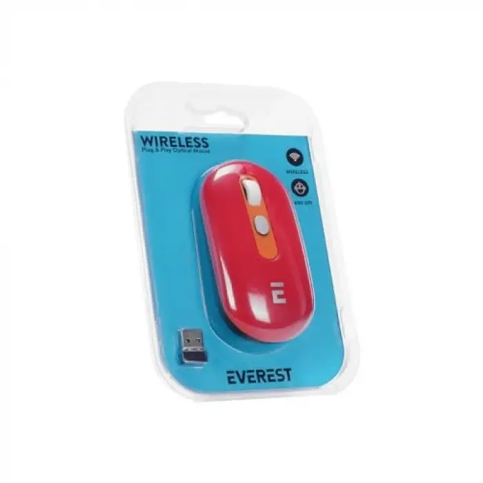SMW-444 Usb Kırmızı Bluetooth ve 2.4Ghz Optik Wireless Mouse