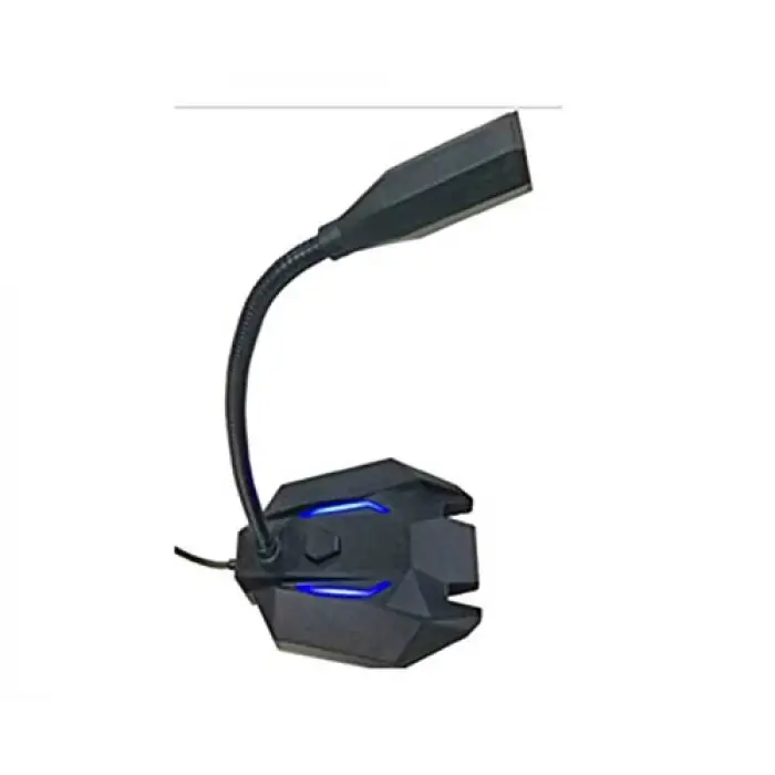 SN-110M Siyah LED Işıklı USB Gaming Oyuncu Masaüstü Mikrofon