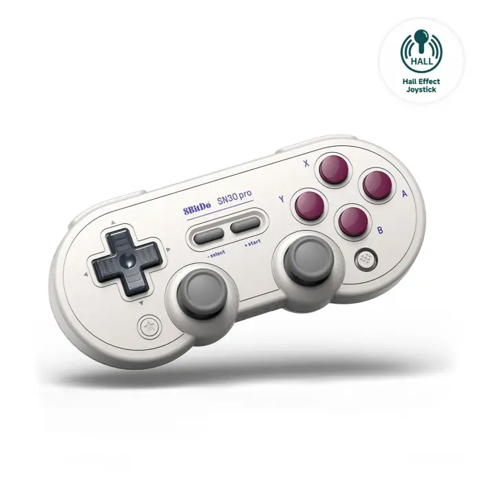 SN30 Pro Bluetooth Controller with Hall Effect Joysticks, Rumble Vibration, and Turbo Function, Compatible with Switch/Switch 2, PC, macOS, Android, Steam Deck & Raspberry Pi (G Classic)
