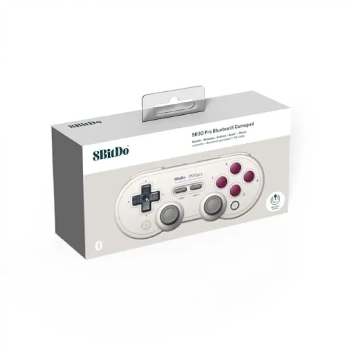 SN30 Pro Bluetooth Controller with Hall Effect Joysticks, Rumble Vibration, and Turbo Function, Compatible with Switch/Switch 2, PC, macOS, Android, Steam Deck & Raspberry Pi (G Classic)
