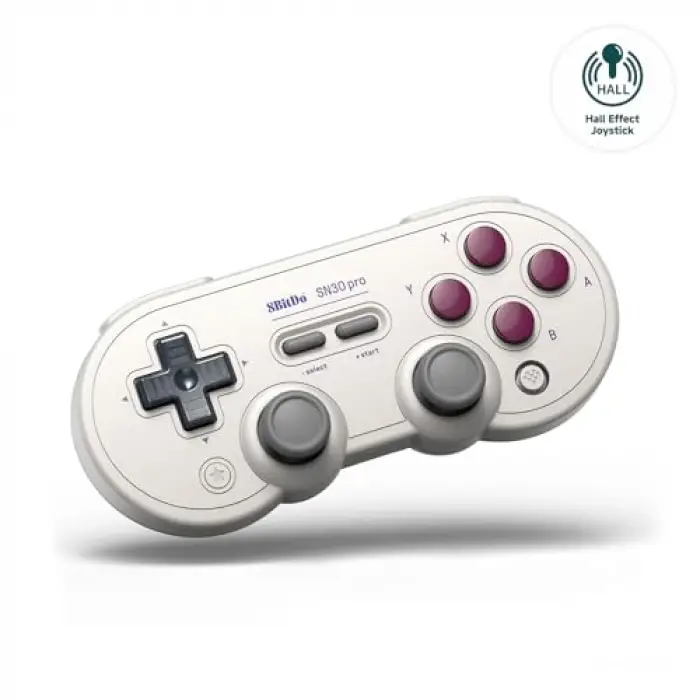 SN30 Pro Bluetooth Controller with Hall Effect Joysticks, Rumble Vibration, and Turbo Function, Compatible with Switch/Switch 2, PC, macOS, Android, Steam Deck & Raspberry Pi (G Classic)
