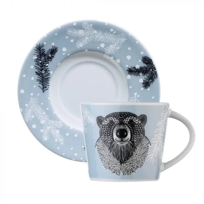 Snowy 4 Parça 2 Kişilik Kahve Takımı, 100 ml