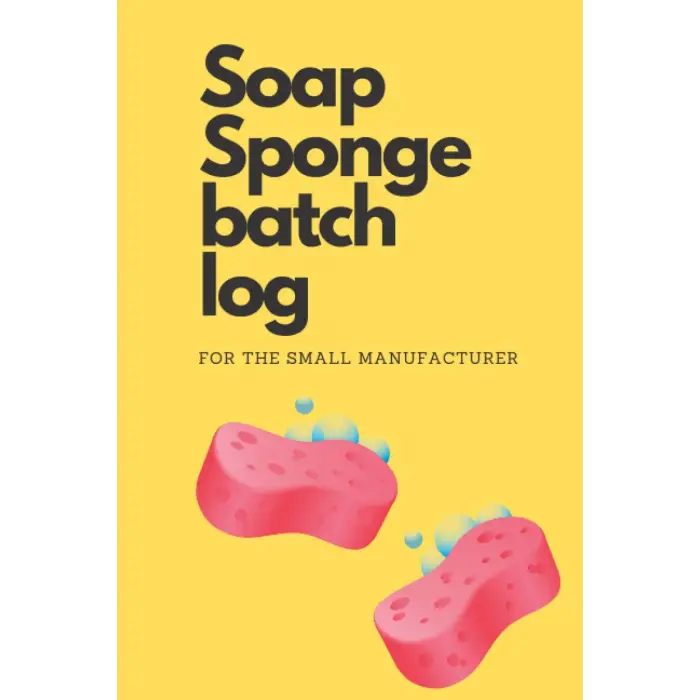 Soap Sponge batch log for the small manufacturer