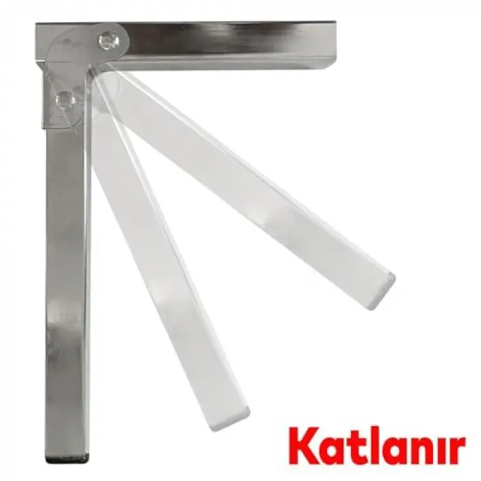 Sofra Ayağı, 22 cm Metal Katlanır, Siyah Taban