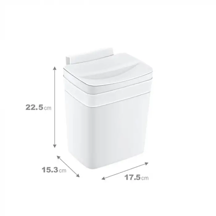 Soft Askılı Çöp Kutusu 4 LT BEYAZ