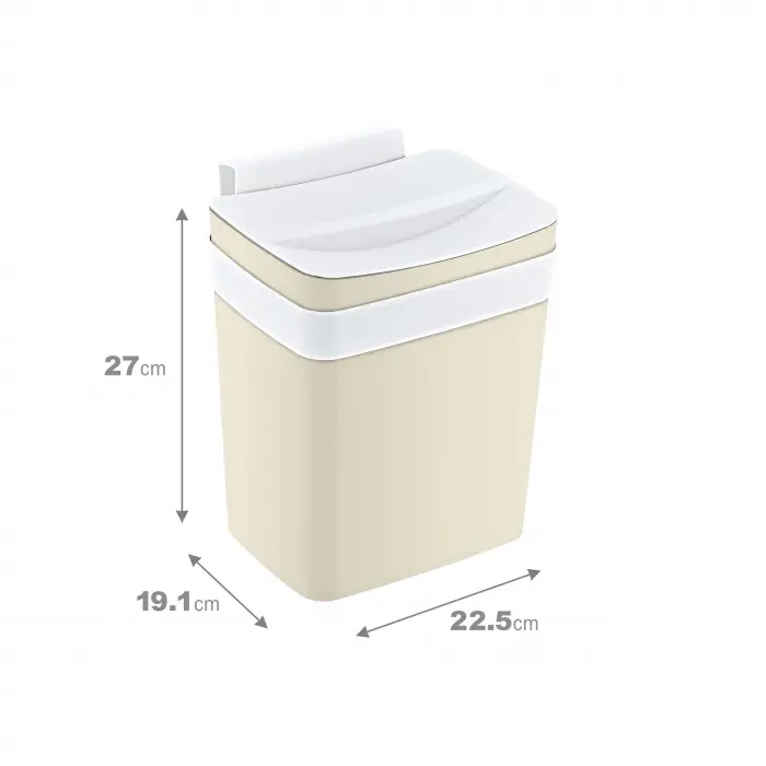 Soft Askılı Çöp Kutusu 8,5 L Latte