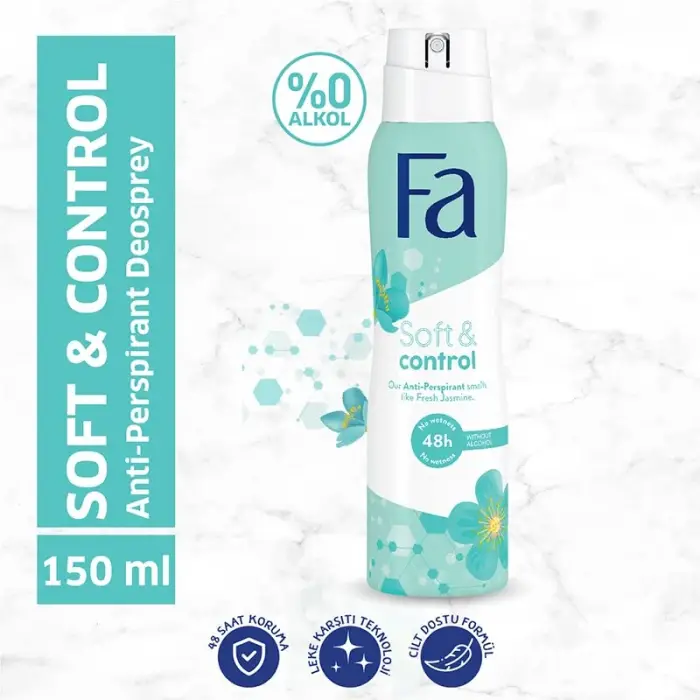 Soft & Control Kadın Yasemin Kokulu Deosprey 150 ml