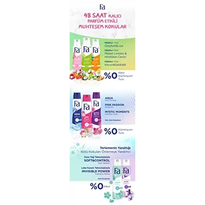 Soft & Control Kadın Yasemin Kokulu Deosprey 150 ml
