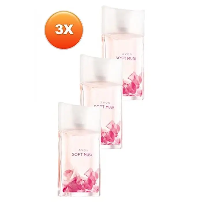 Soft Musk Kadın Parfüm Edt 50 Ml. 3lü Set