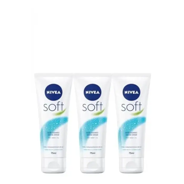 Soft Nemlendirici Bakım Kremi, 75 ml, 3lü Set