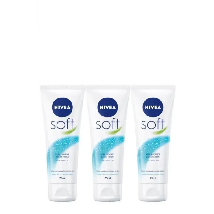 Soft Nemlendirici Bakım Kremi, 75 ml, 3lü Set