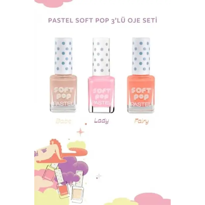 Soft Pop 3lü Oje Seti