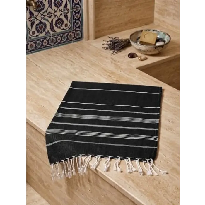 SOFTLAND%100 Peştemal Havlu (siyah)