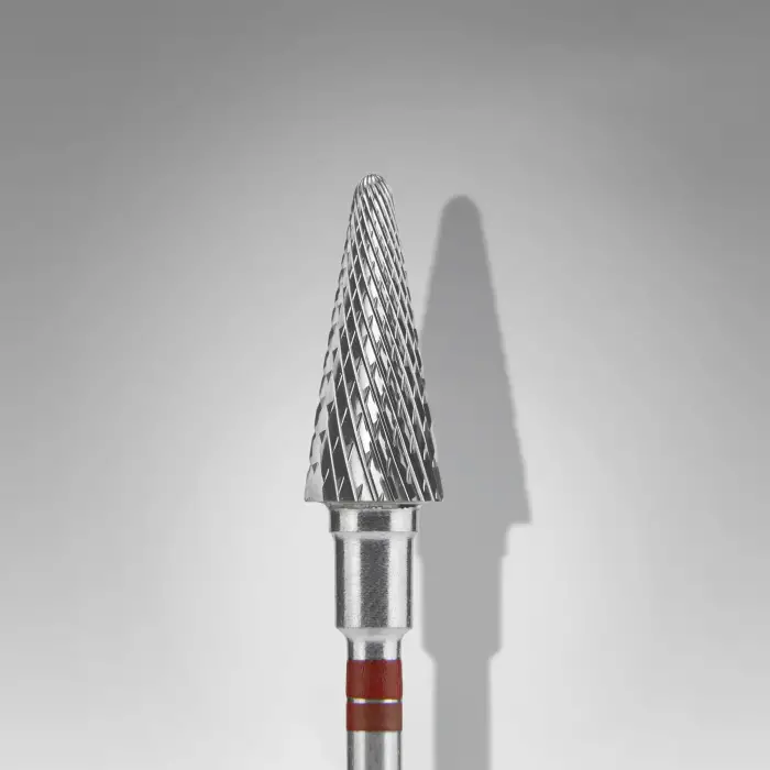 Sol El için Çelik Freze Ucu, Konik, Kırmızı, FT73R060/14