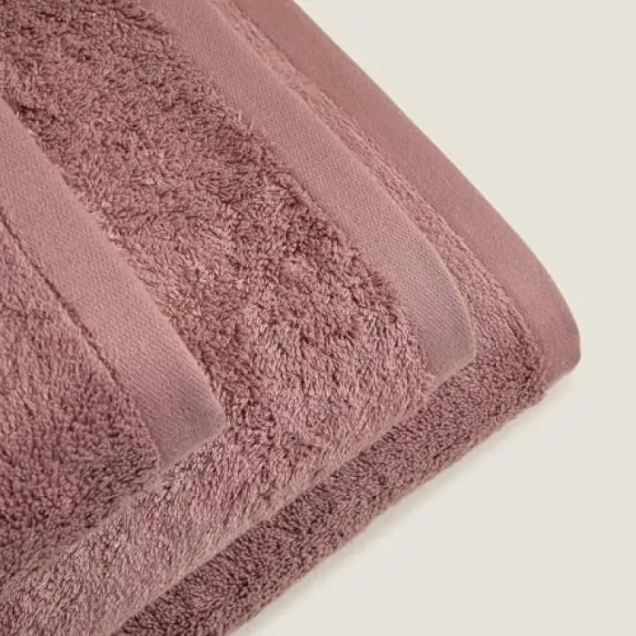 Solıd Bambu Banyo Havlusu 85X150 Cm Küllü Gül