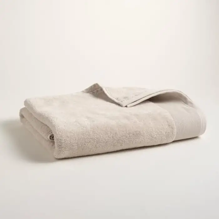 Solıd Krem Banyo Havlusu 90x150 Cm