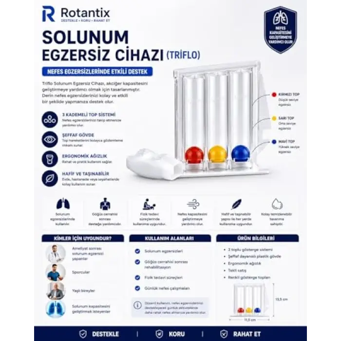 Solunum Egzersiz Cihazı, Nefes Egzersiz Aparatı