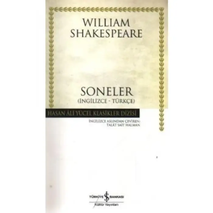 Soneler – İngilizce ve Türkçe