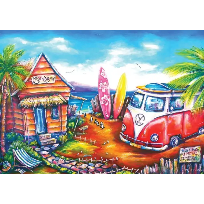 Sörf Kampı 260 Parça Puzzle